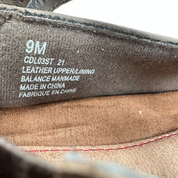 Rockport Cobb Hill Janet Cross-Strap Mary Jane Leather Comfort Wedge Size 9 - Picture 10 of 11